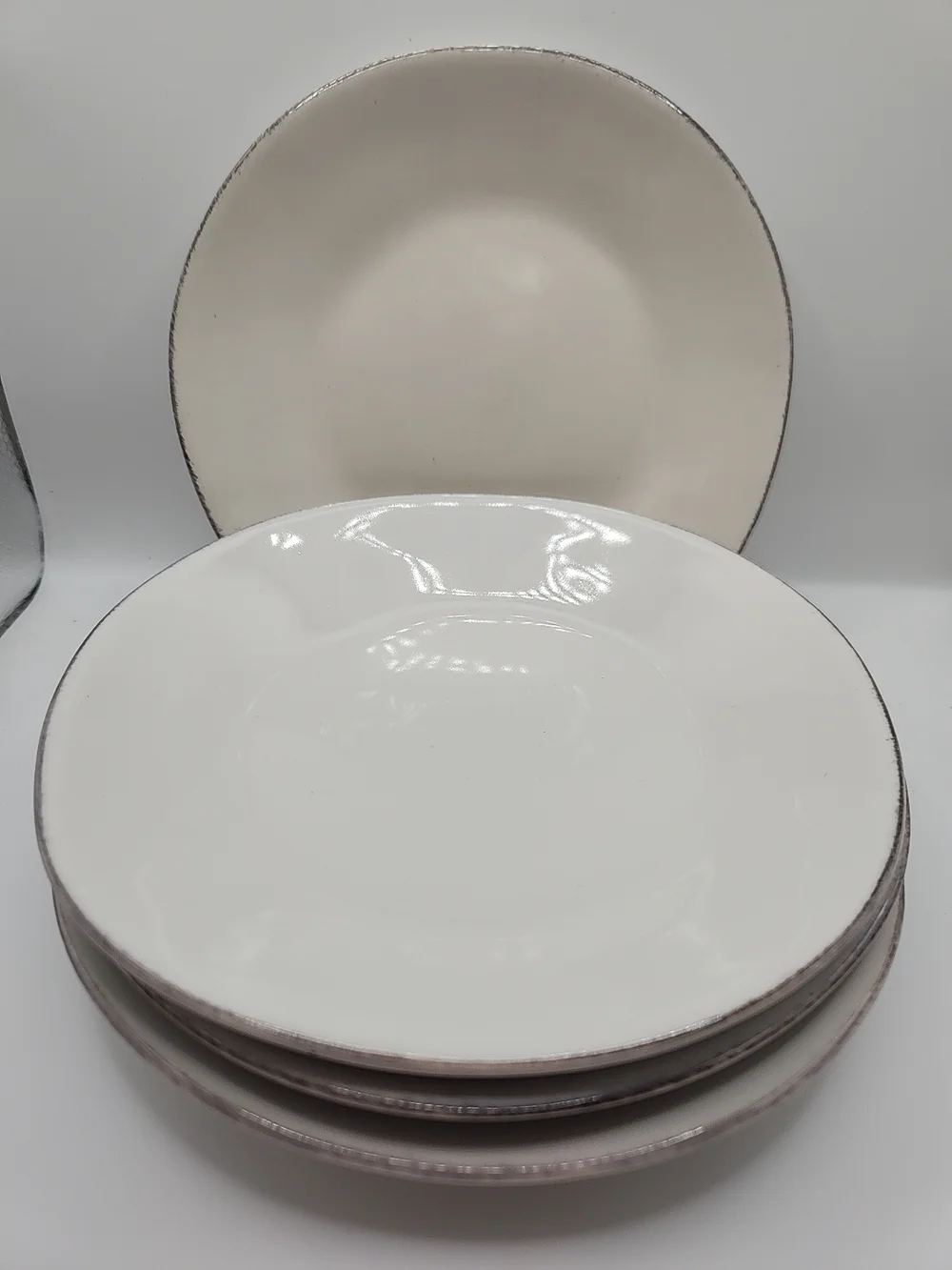 Crate & Barrel Marin White Appetizer Plate